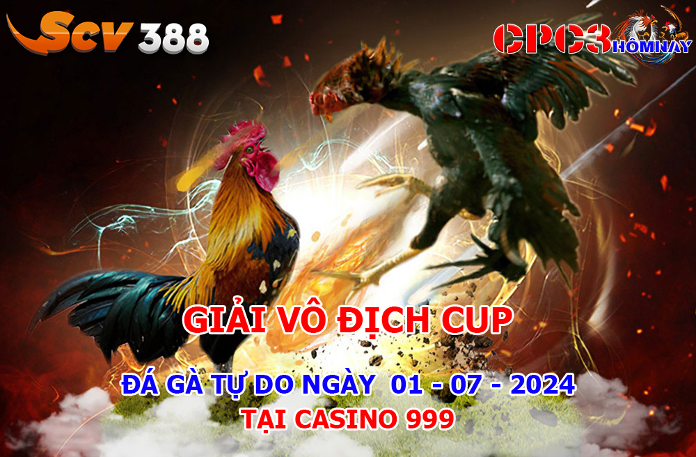 Giải Đá Gà Tự Do CPC3 ngày 01-07-2024 tại Casino 999